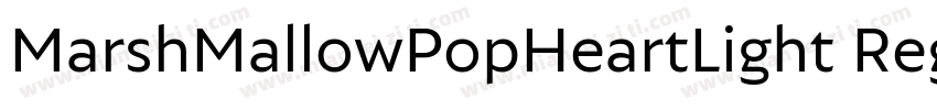 MarshMallowPopHeartLight Regular字体转换